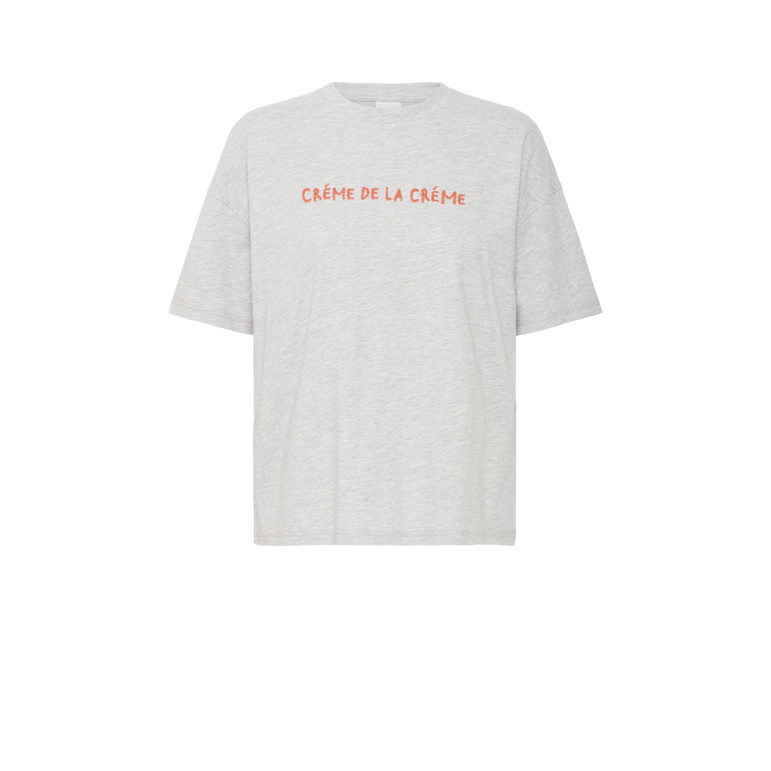 ICHI T-shirt lichtgrijs