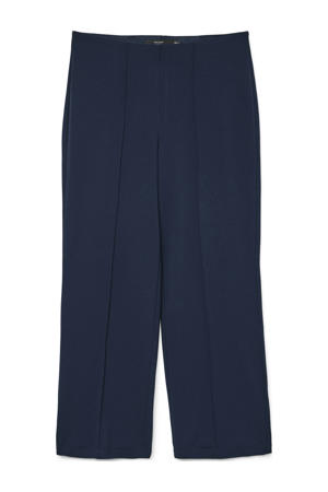 wide leg high waist casual broek
