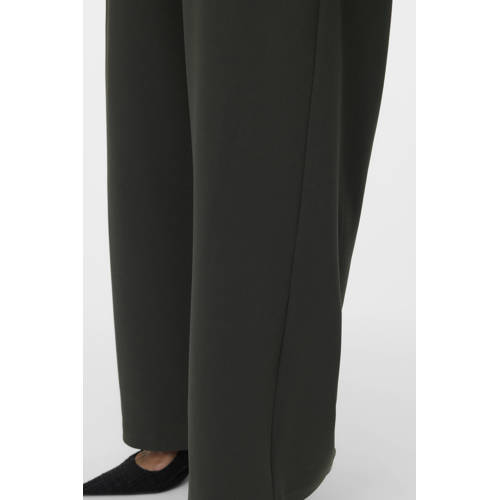 VERO MODA CURVE wide leg regular waist pantalon grijs afbeelding