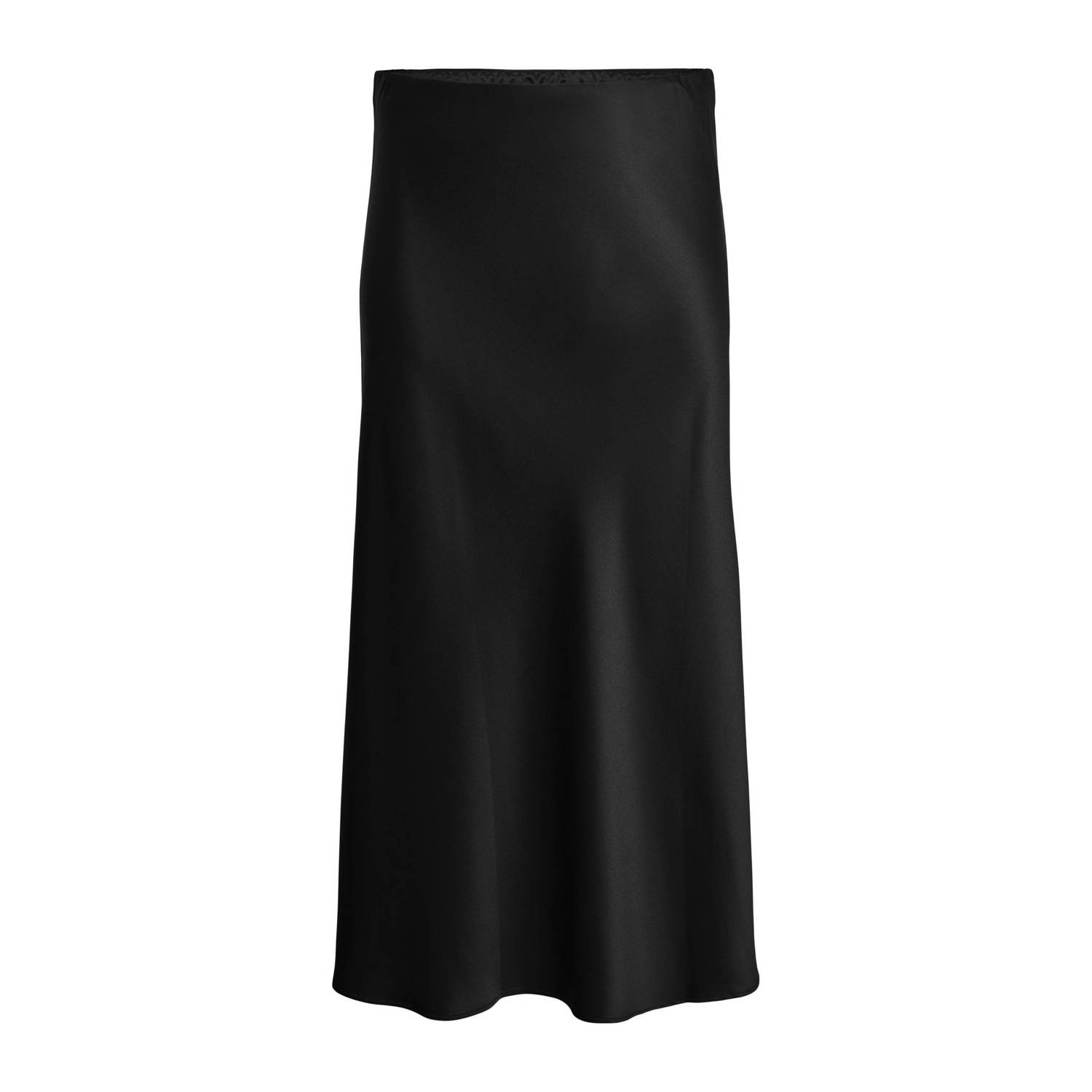 VERO MODA CURVE satijnen A-lijn rok zwart