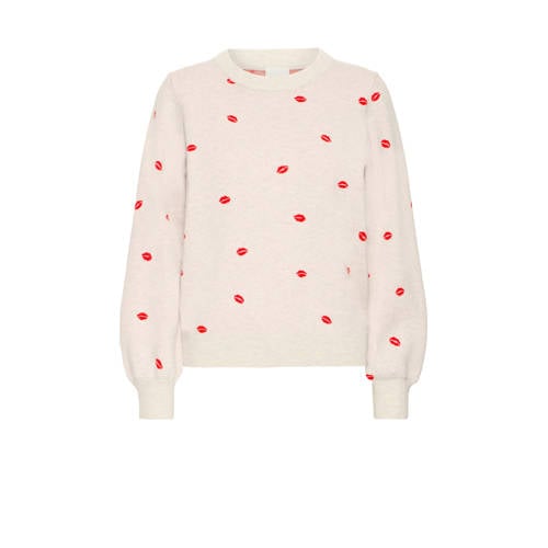 ICHI sweater beige afbeelding