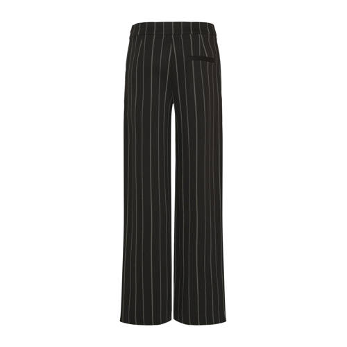 ICHI straight regular waist pantalon zwart afbeelding