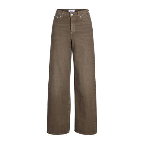 JJXX high waist wide leg jeans bruin afbeelding