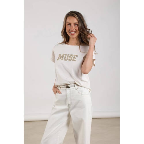 NUKUS T-shirt wit afbeelding