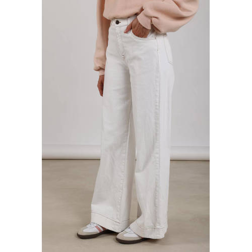 NUKUS high waist wide leg jeans wit afbeelding