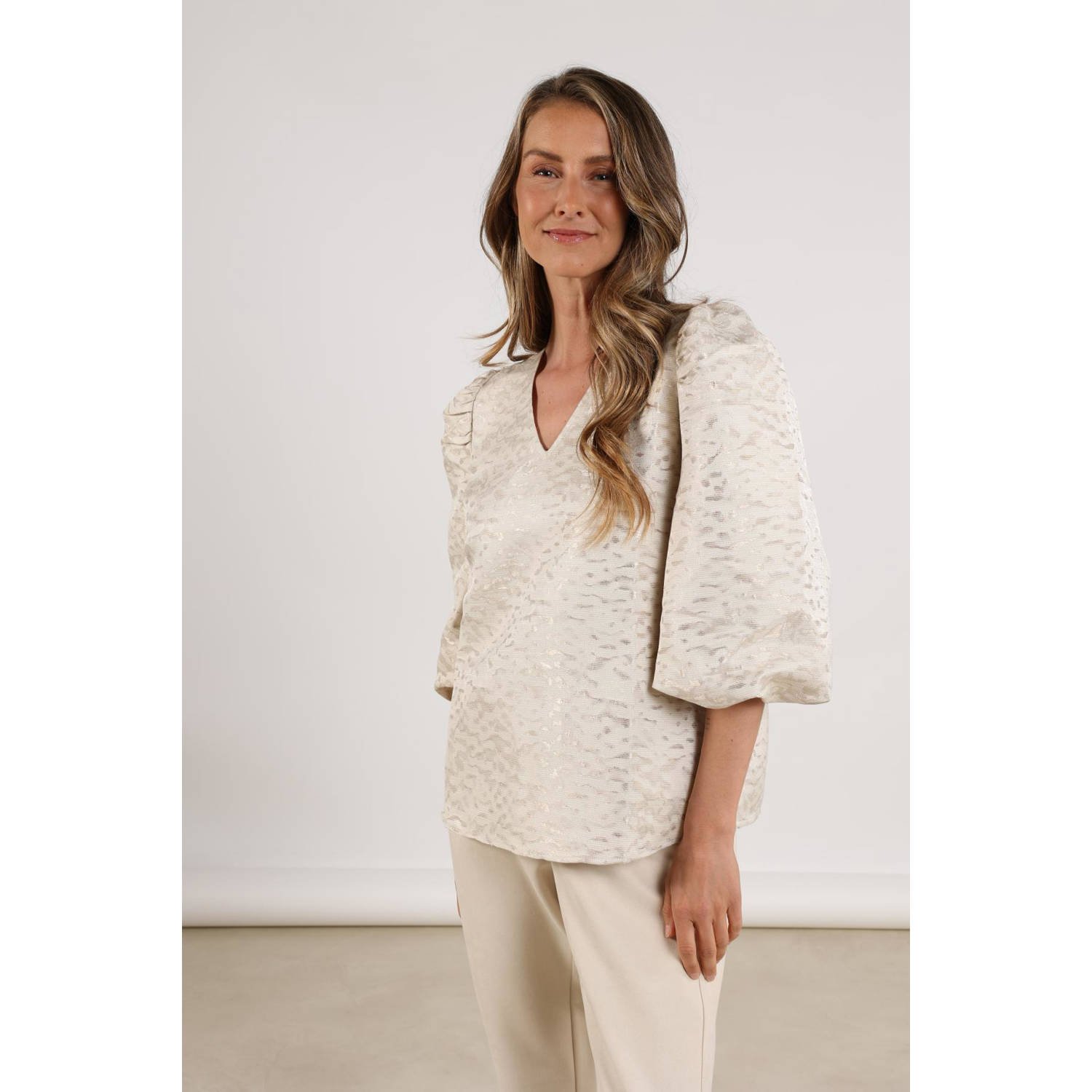 NUKUS blousetop goud