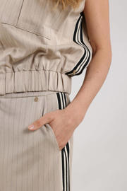 thumbnail: NUKUS straight regular waist pantalon zand