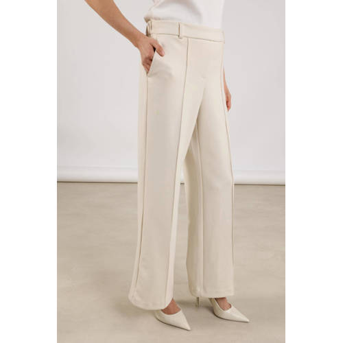 NUKUS straight regular waist pantalon ecru afbeelding