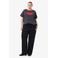 NOISY MAY Curve wide leg jeans zwart