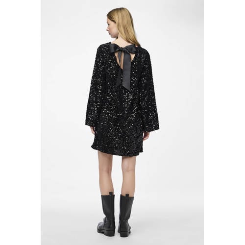 PIECES jurk met pailletten afbeelding