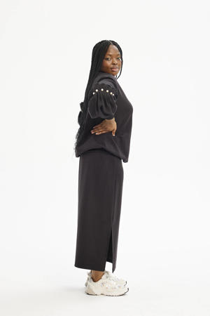 sweater zwart met parels