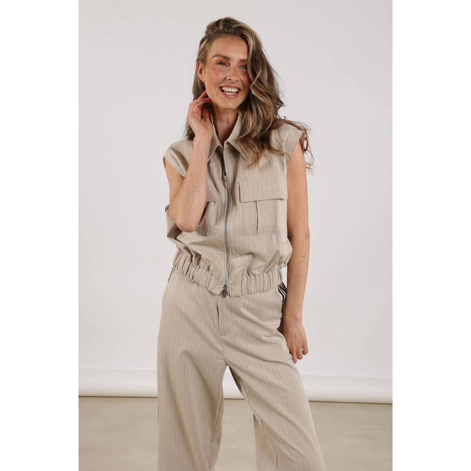 NUKUS gilet zand