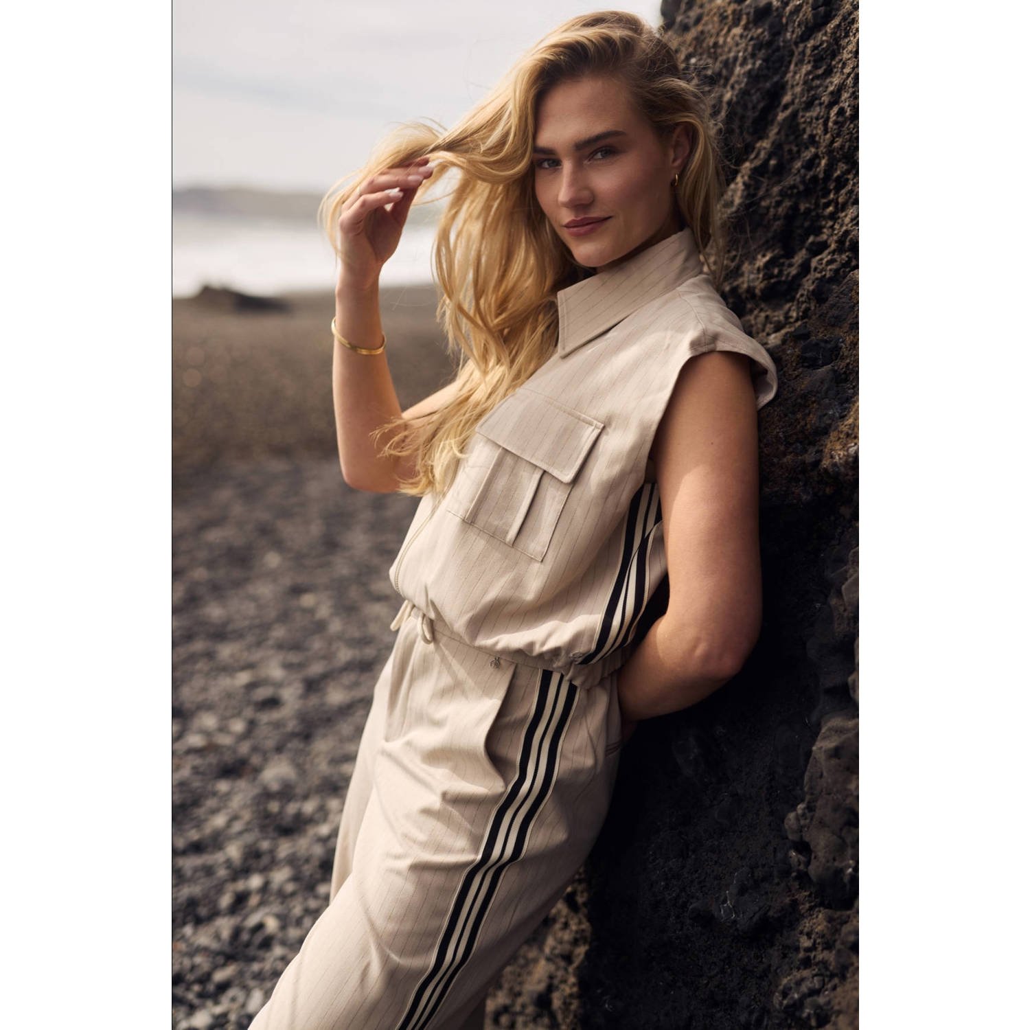 NUKUS gilet zand