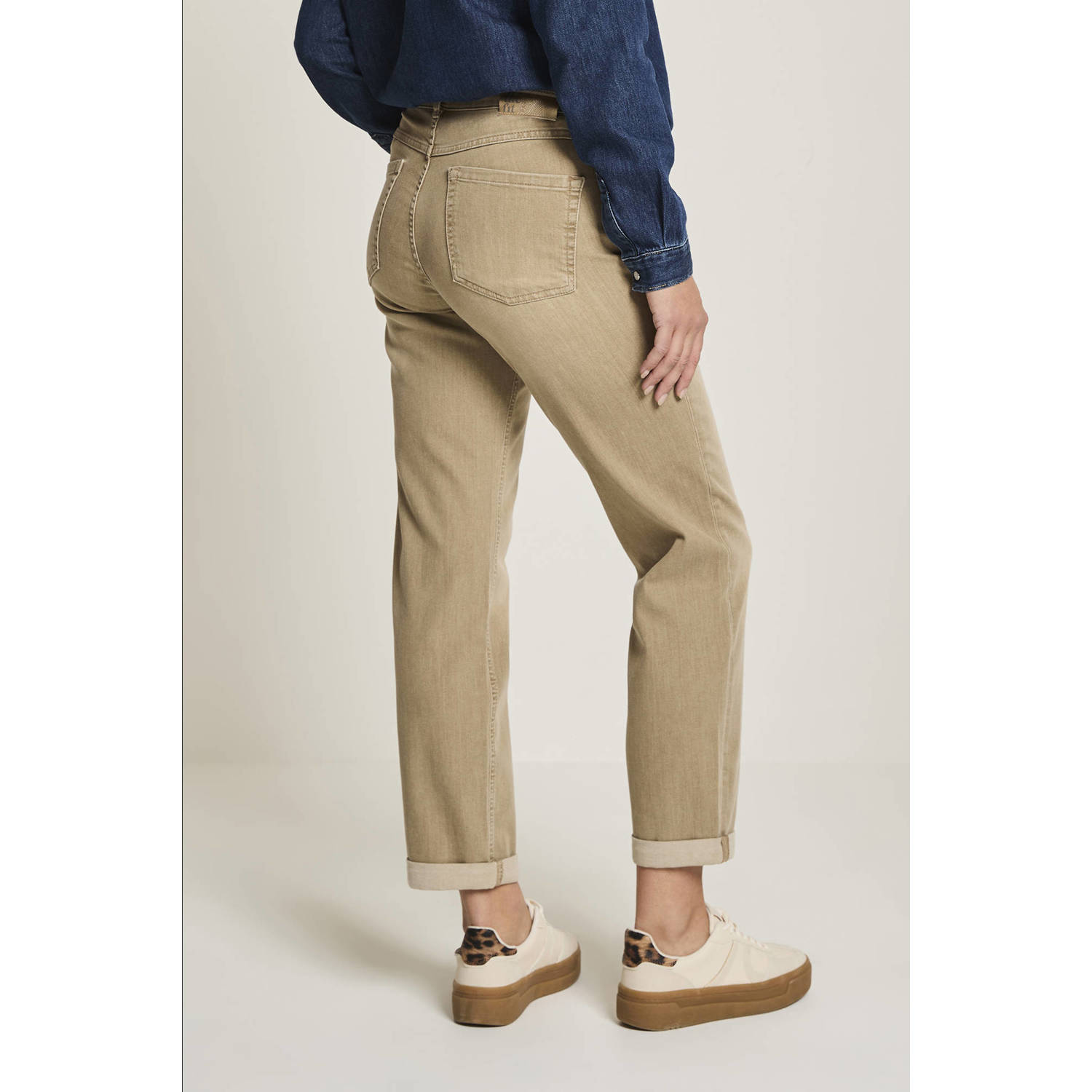 Para Mi high waist loose fit jeans beige