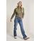 Para Mi high waist wide leg jeans dark blue denim