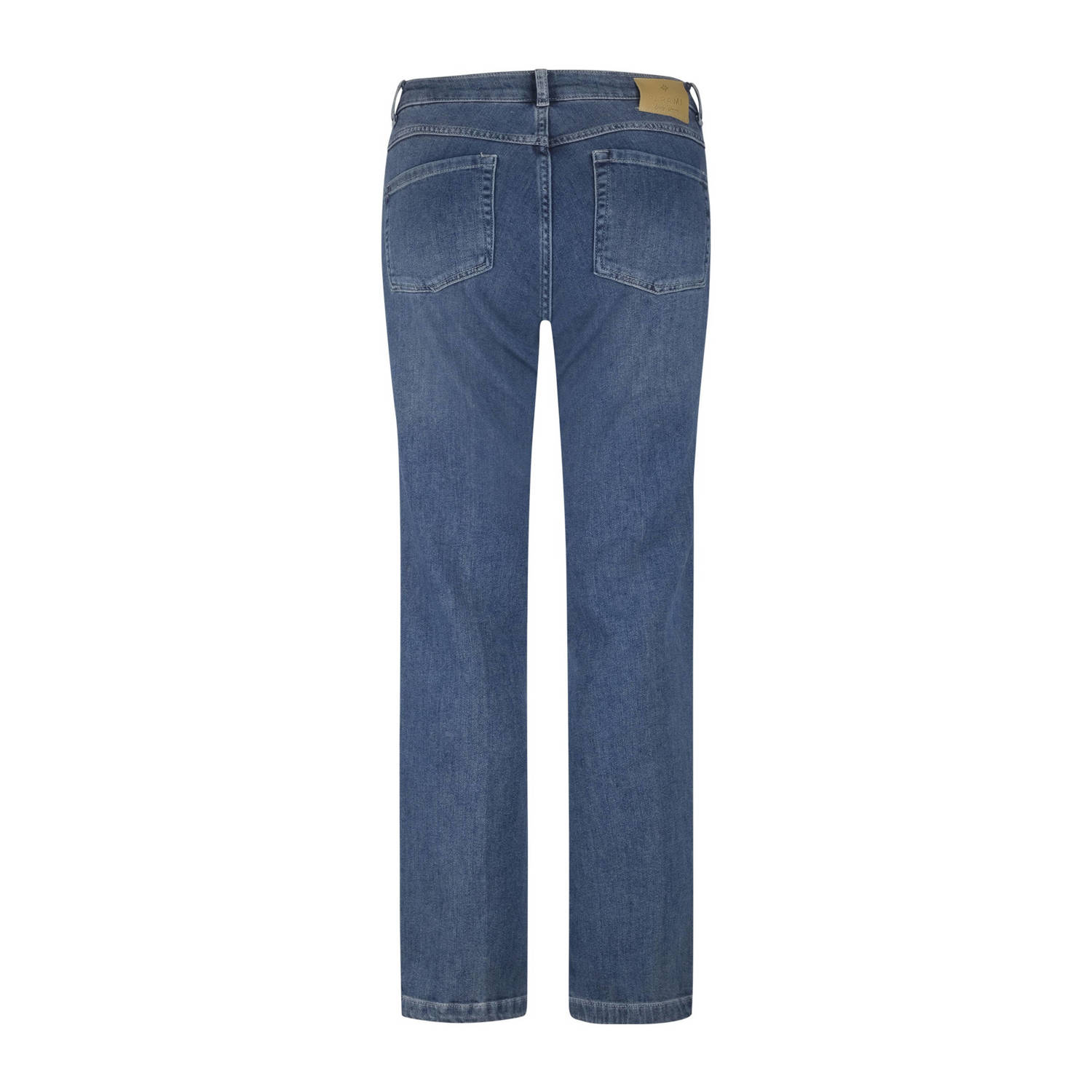 Para Mi high waist straight leg jeans medium blue denim