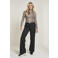 Para Mi wide leg high waist pantalon zwart