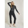 Para Mi high waist straight leg jeans zwart