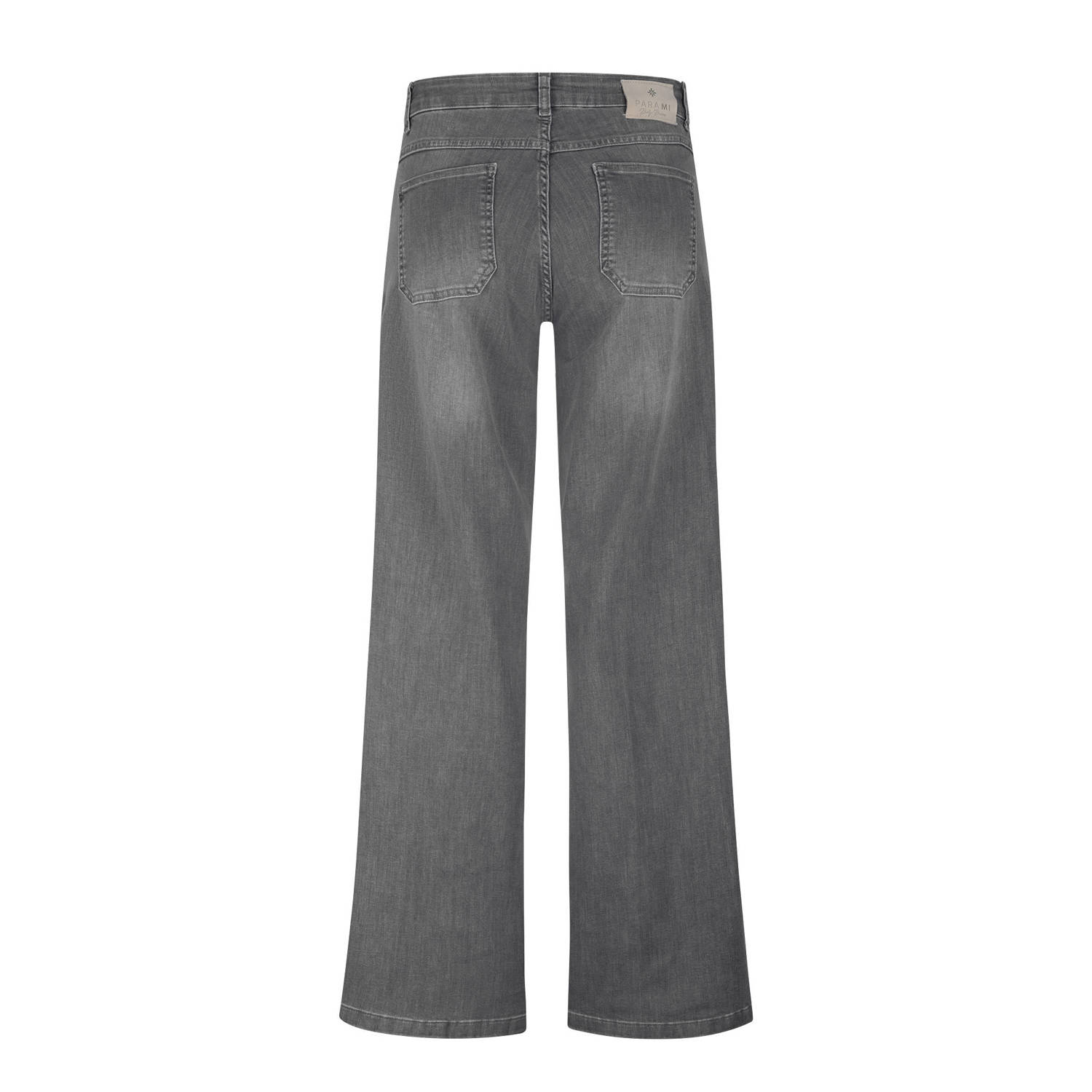 Para Mi high waist straight leg jeans grey denim