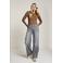Para Mi high waist straight leg jeans grey denim