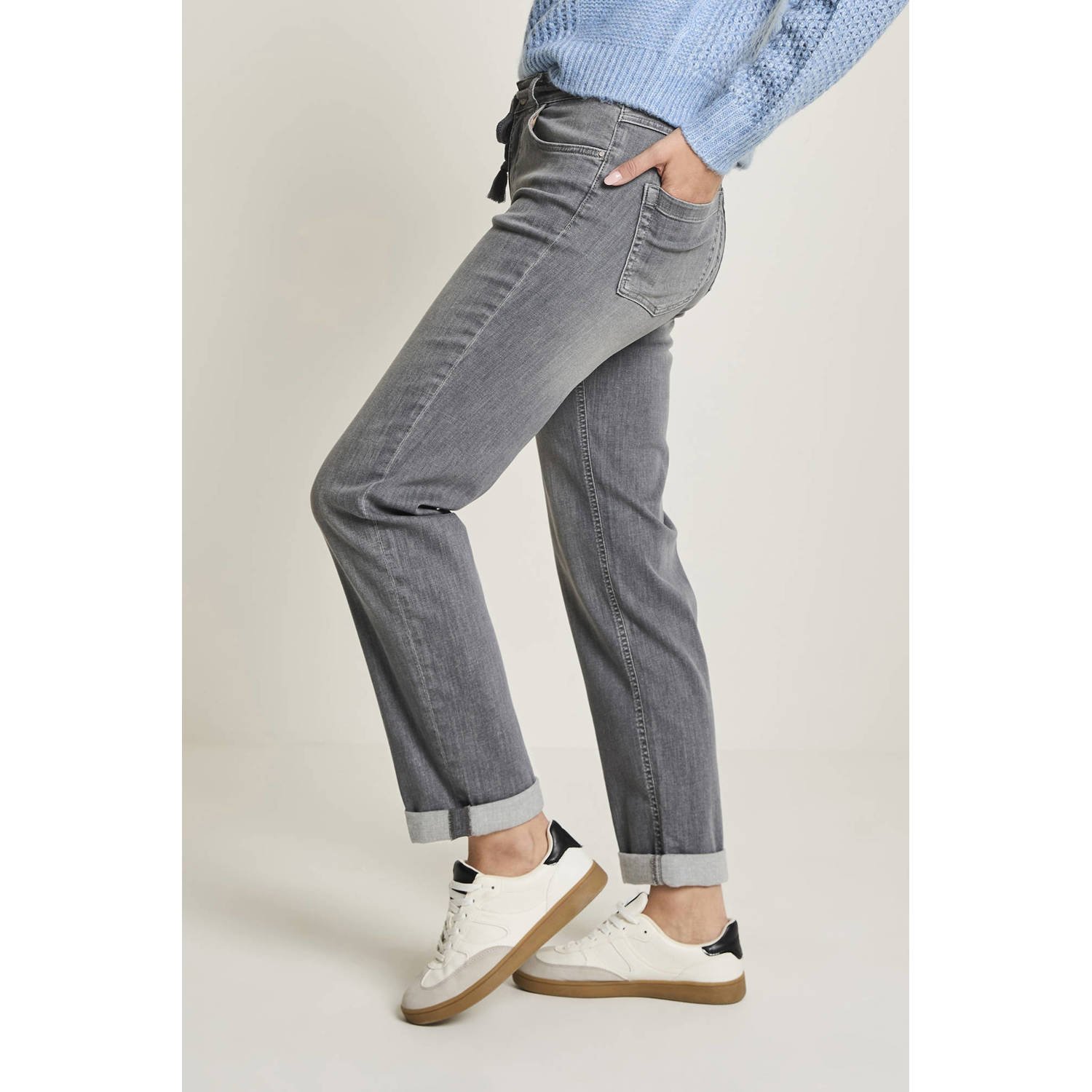 Para Mi high waist loose fit jeans grey denim