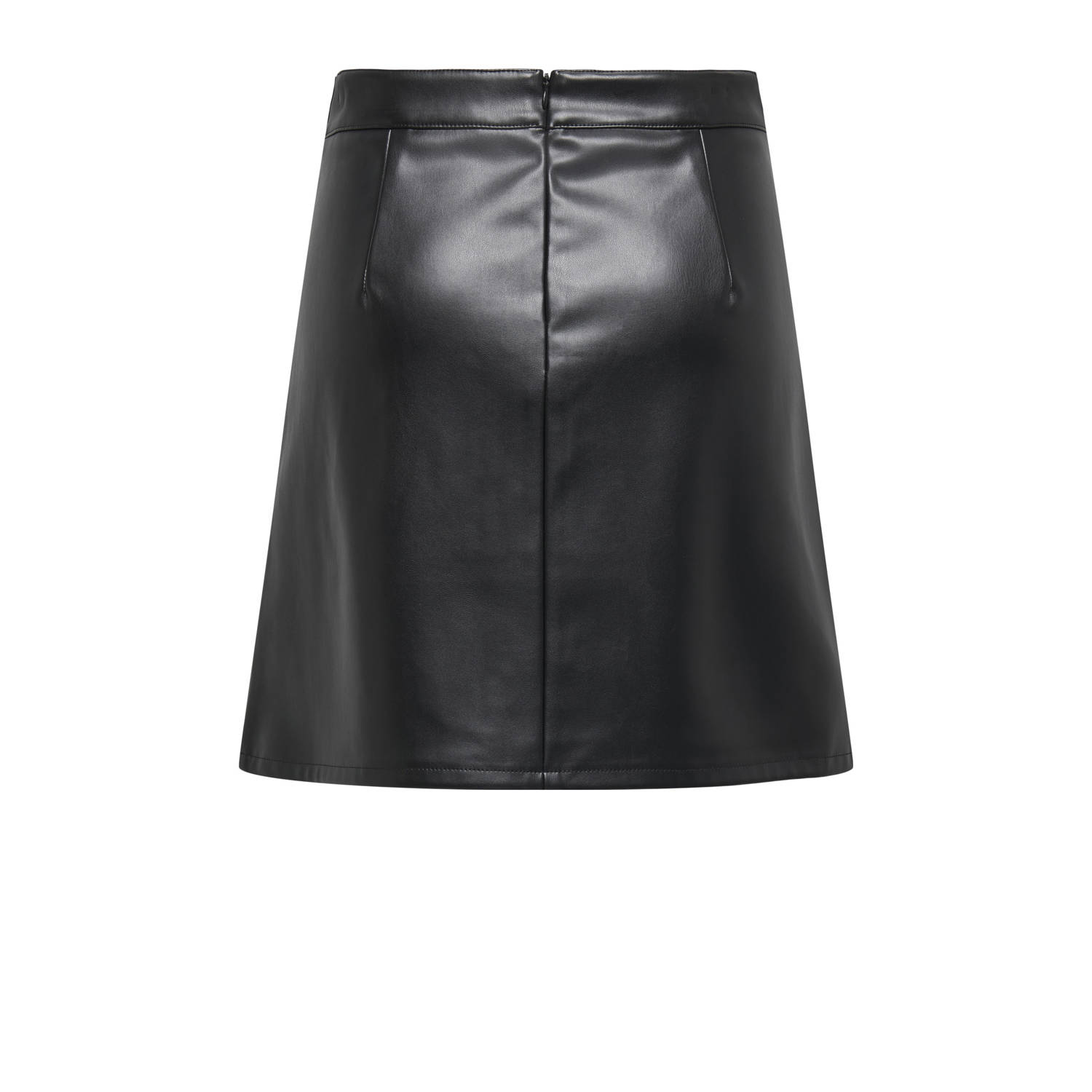 ONLY imitatieleren rok zwart