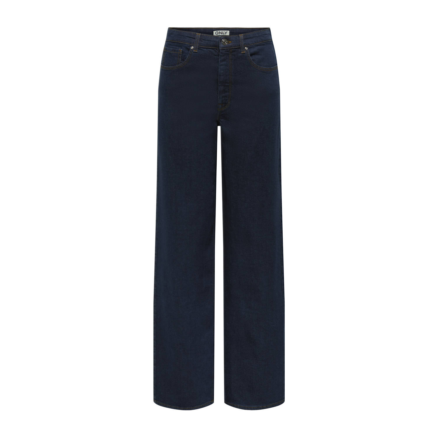 ONLY TALL high waist wide leg jeans dark blue denim