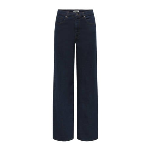 ONLY TALL high waist wide leg jeans dark blue denim afbeelding