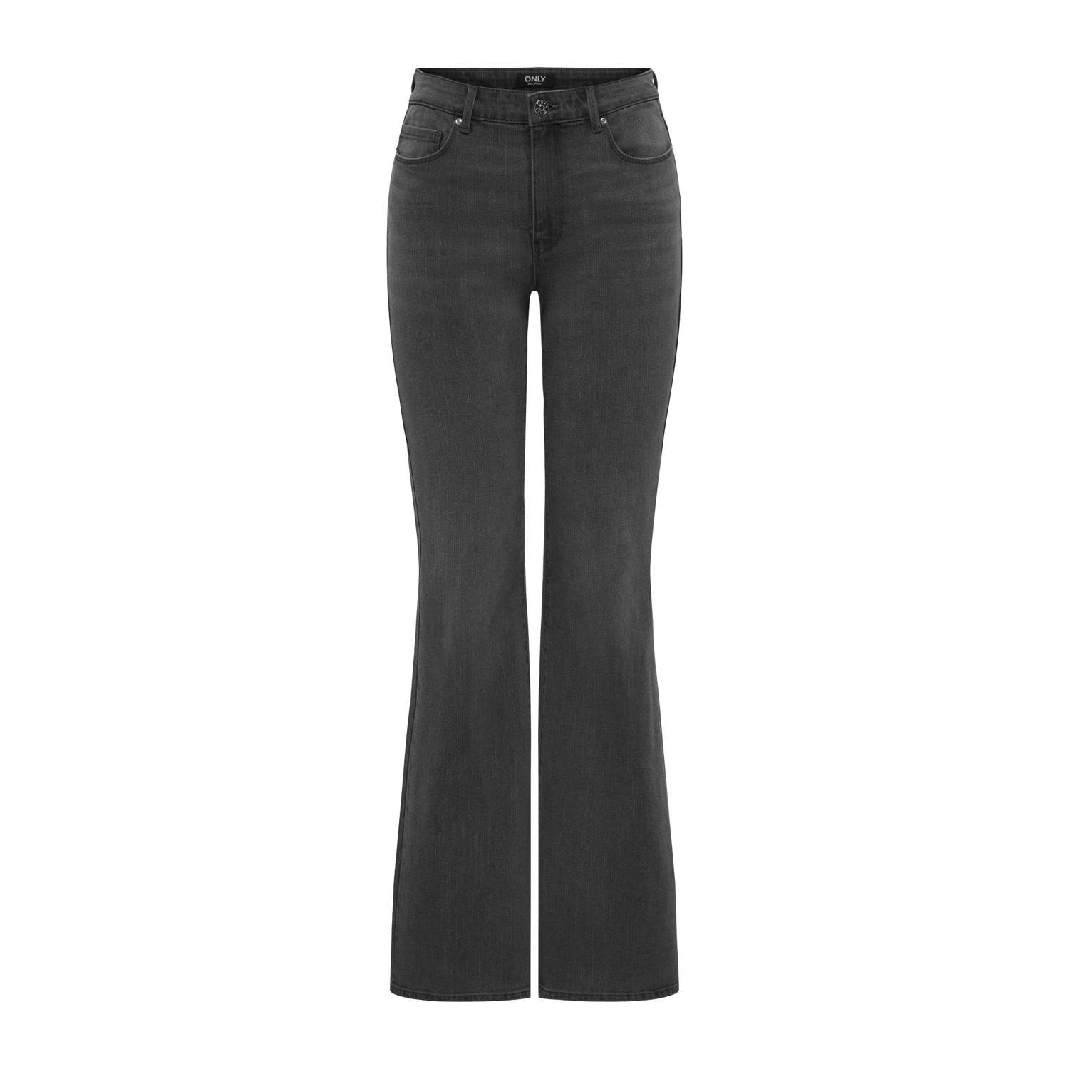 ONLY high waist flared jeans grey denim