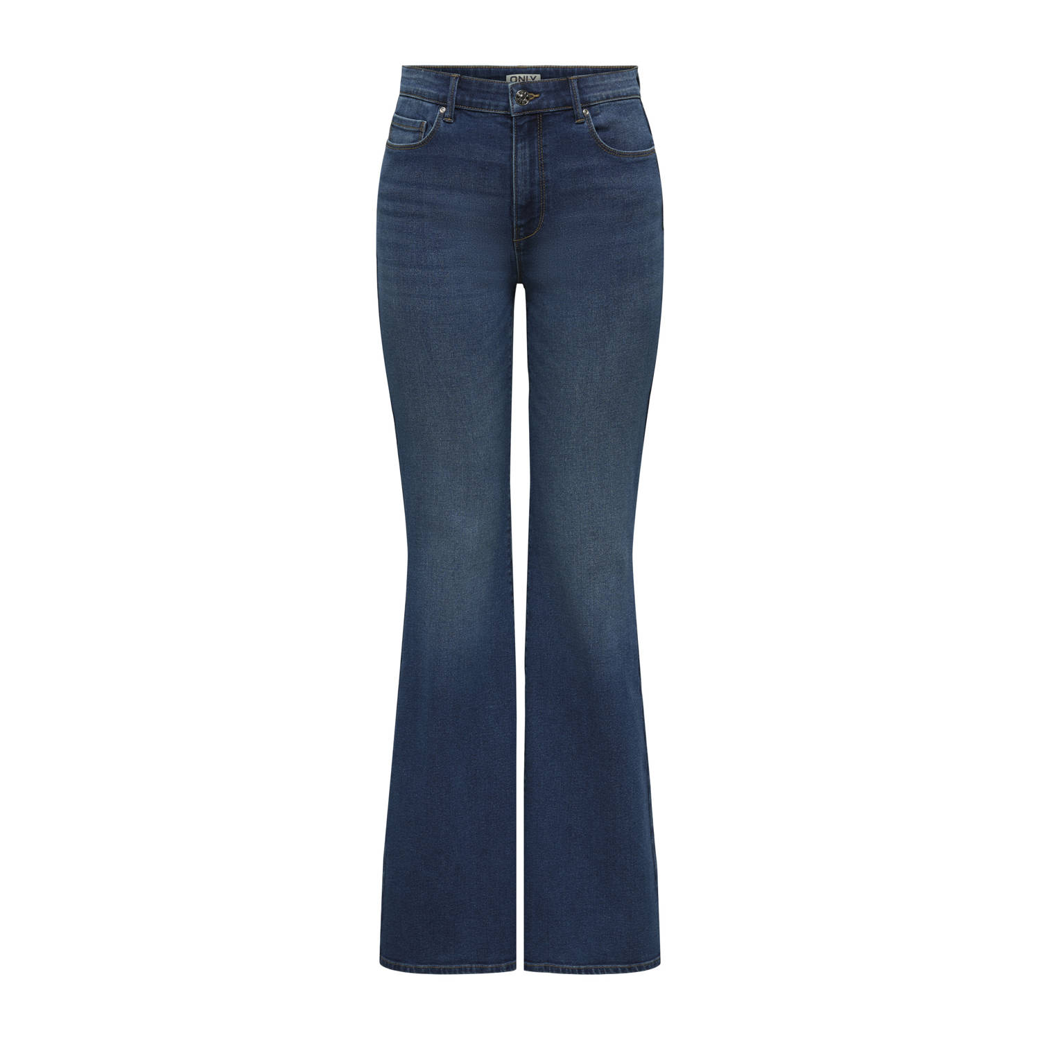 ONLY TALL high waist flared jeans medium blue denim