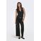 ONLY high waist wide leg jeans black denim