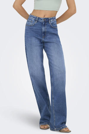 high waist wide leg jeans light blue denim