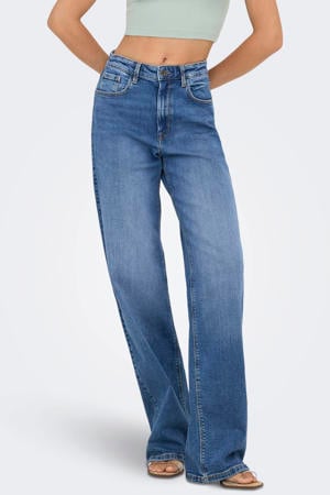 high waist wide leg jeans light blue denim