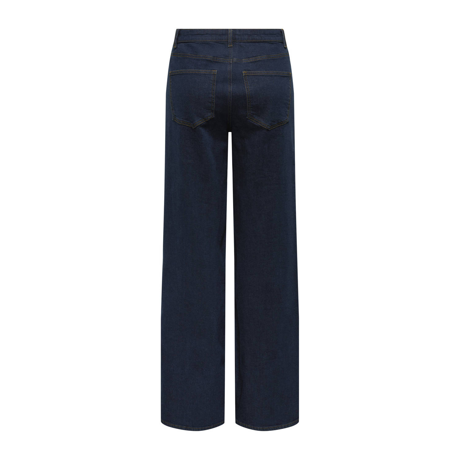 ONLY high waist wide leg jeans dark blue denim