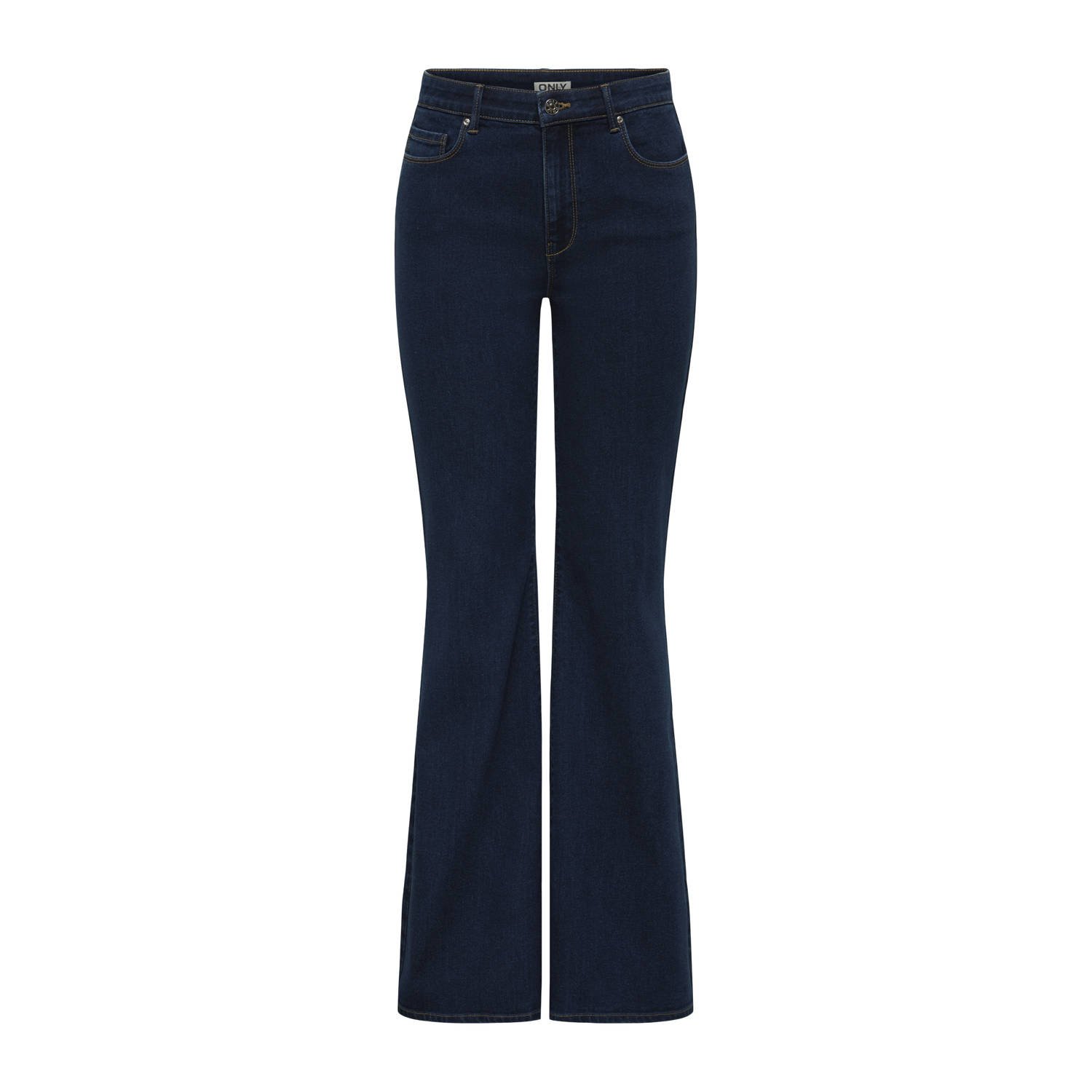 ONLY high waist flared jeans dark blue denim