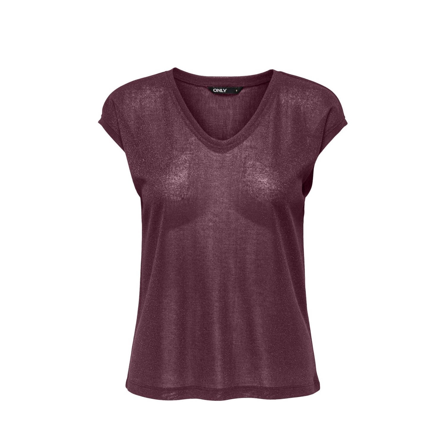 ONLY T-shirt met lurex