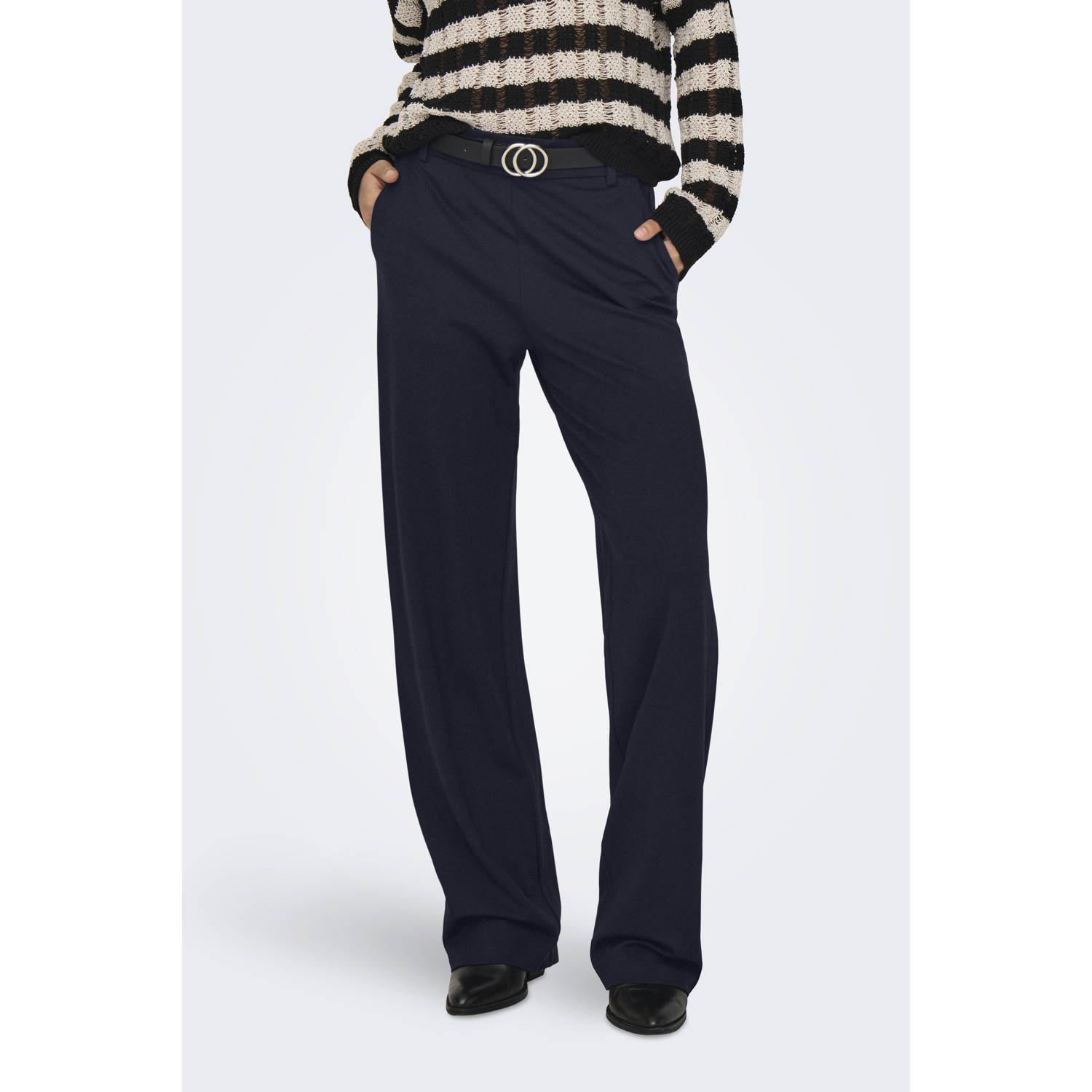 ONLY wide leg regular waist casual broek