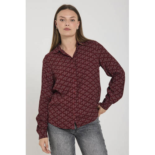 FREEQUENT blouse donkerrood afbeelding