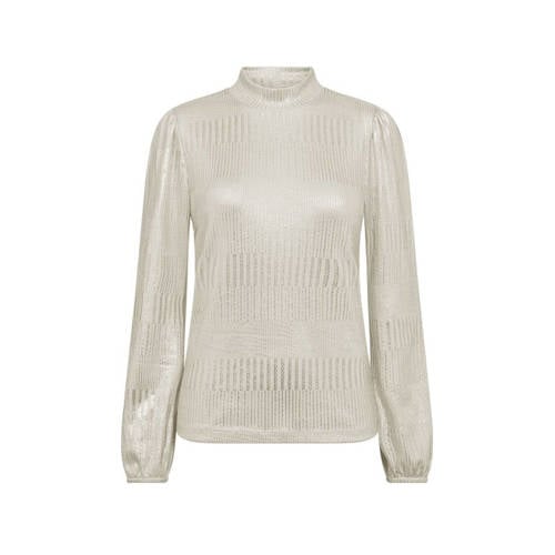 FREEQUENT top champagne met lurex afbeelding