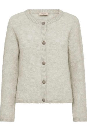 gebreid vest crème