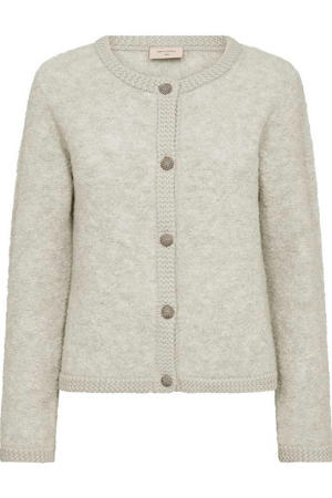 gebreid vest crème