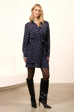 blousejurk donkerblauw