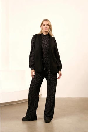 teddy gilet zwart