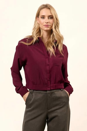 blouse donkerrood