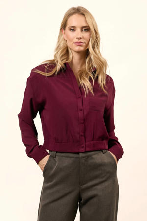 blouse donkerrood