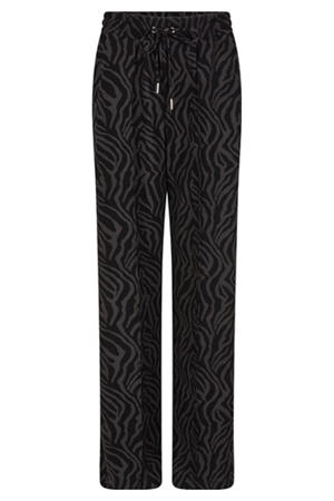 straight high waist broek grijs