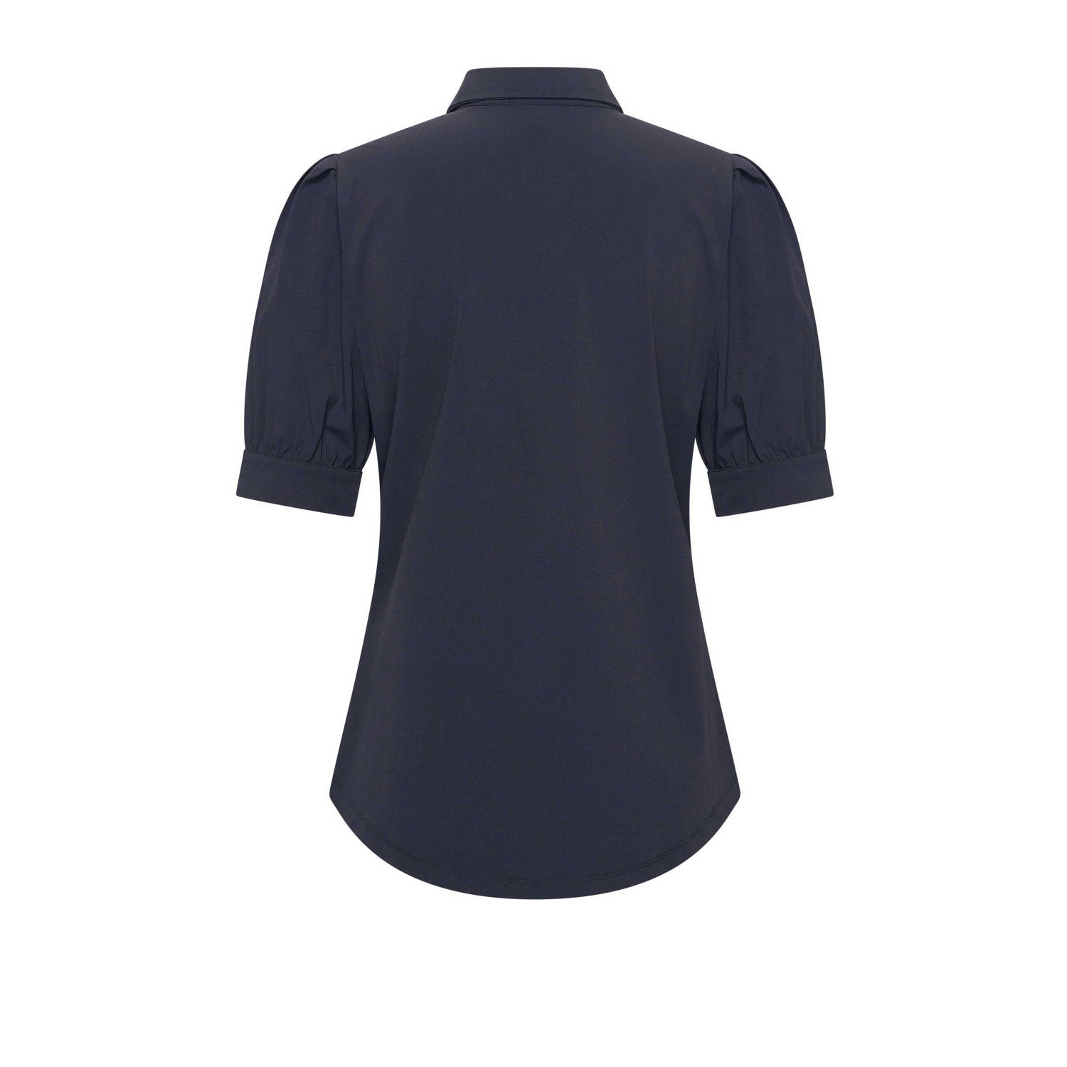Claudia Sträter travelstof blouse donkerblauw