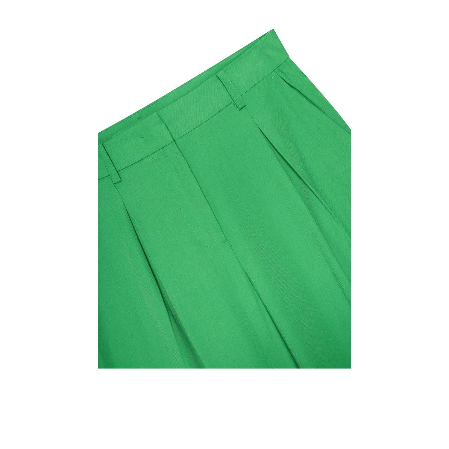 Claudia Sträter wide leg high waist broek lichtgroen