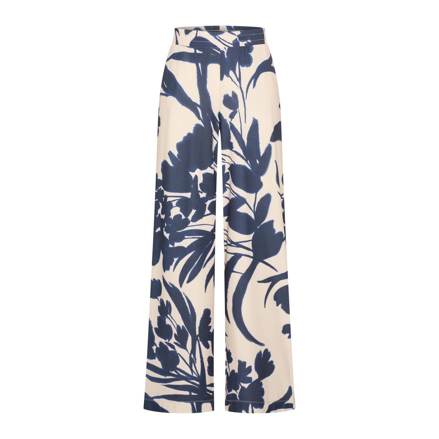 Claudia Sträter wide leg high waist broek taupe