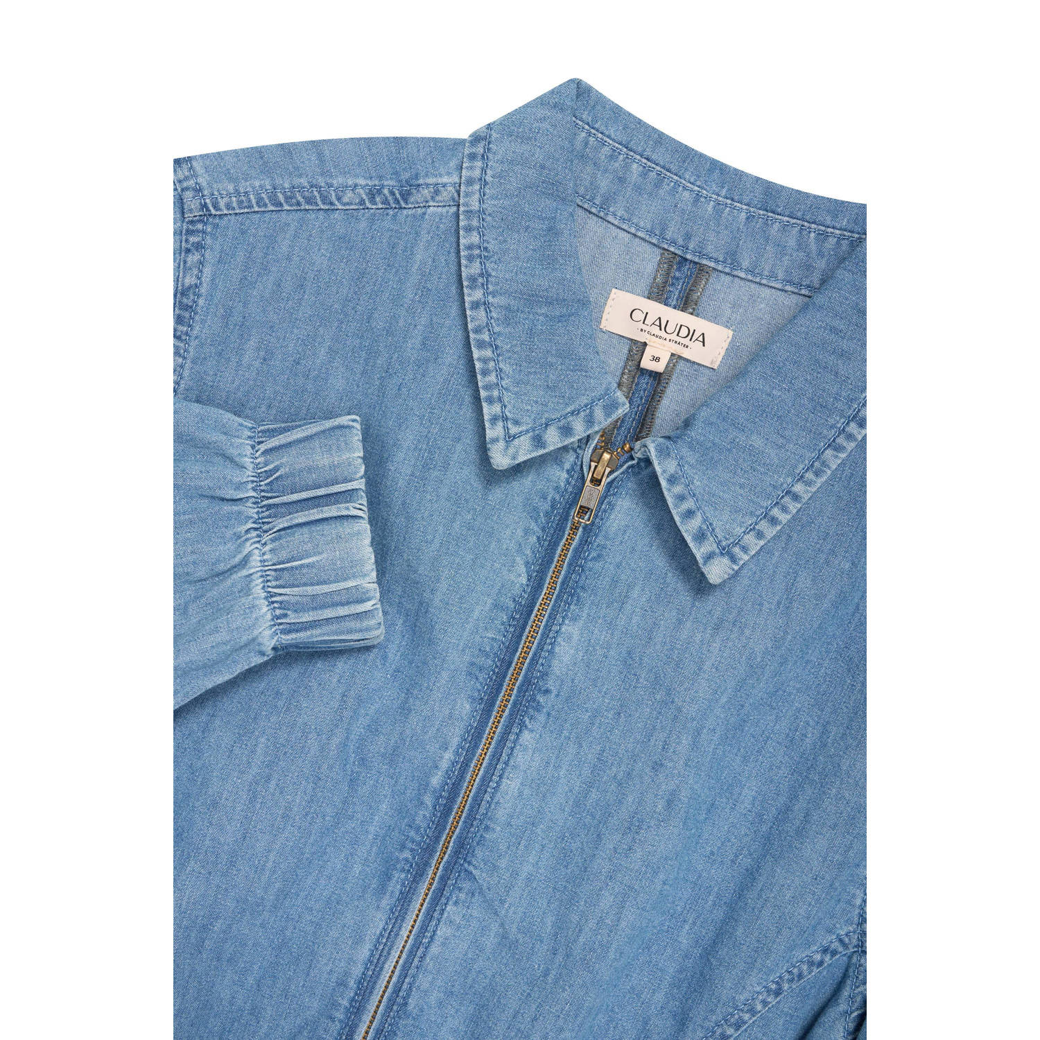 Claudia Sträter bomberjack medium blue denim